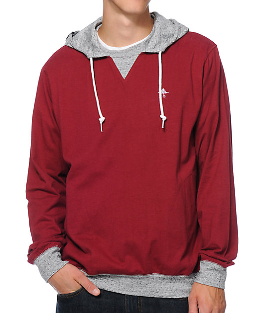 maroon pullover