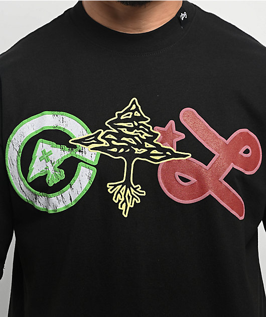 LRG Rasta Black T-Shirt | Zumiez