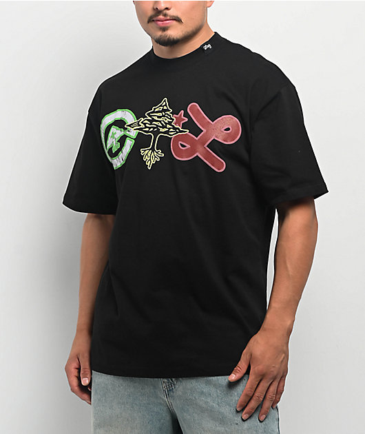 LRG Rasta Black T-Shirt | Zumiez