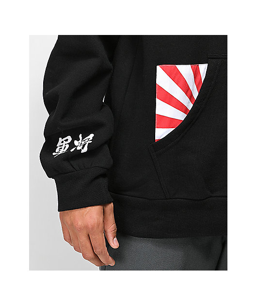 lrg rise up black hoodie