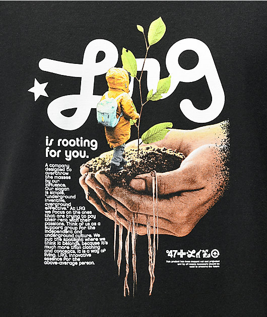 LRG Rooting For You Black T-Shirt