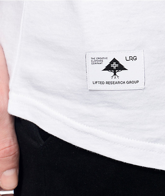 LRG Scribe White & Navy Baseball T-Shirt
