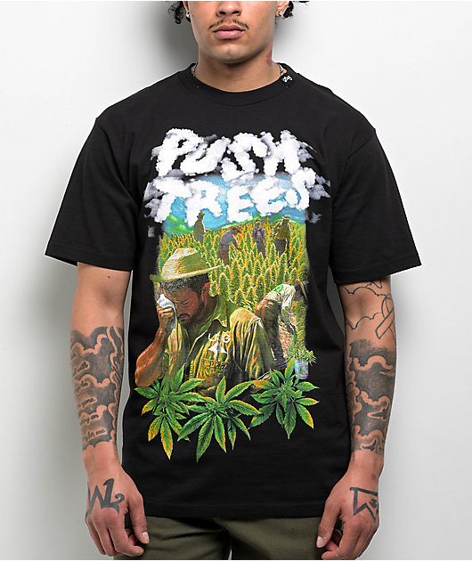 LRG x Push Trees Farm Black T-Shirt | Zumiez