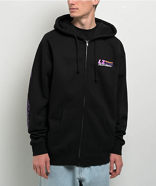 LZMFG Pacific Black Zip Hoodie