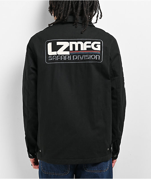 LZMFG Safari Division Service Black Zip Jacket | Zumiez