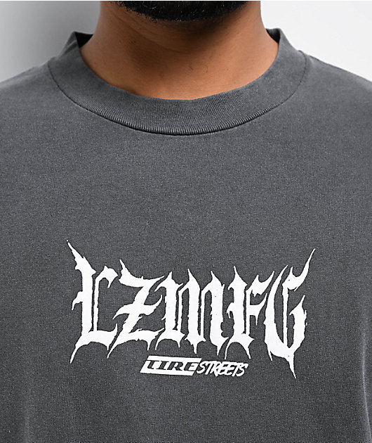 LZMFG Tire Fire Charcoal T-Shirt | Zumiez