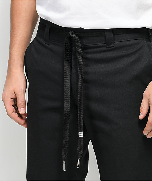 black shoelace belt $6500