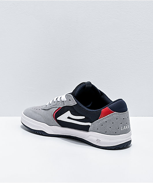 Lakai Atlantic zapatos de skate de ante gris y azul marino