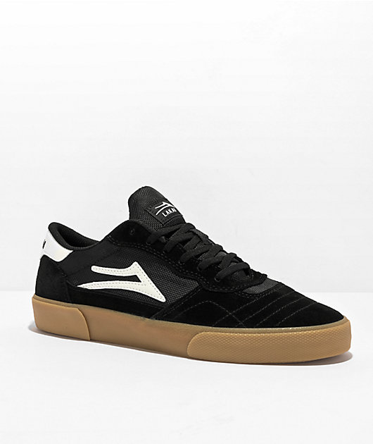 Lakai Cambridge Black White Gum Skate Shoes Zumiez