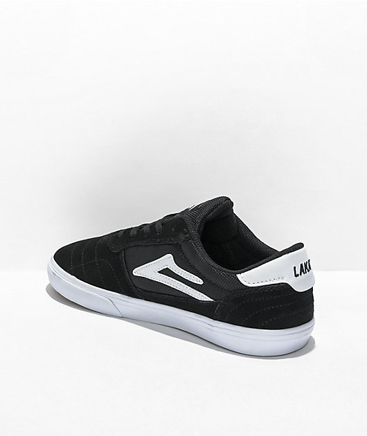 Lakai Kids' Cambridge Black & White Skate Shoes