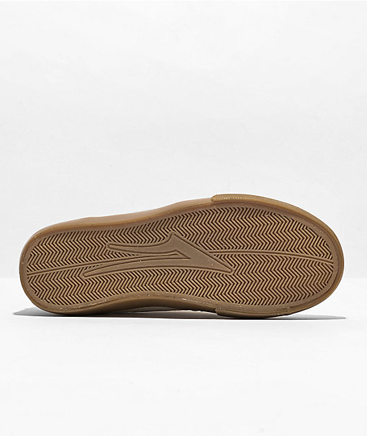 Lakai Kids Cambridge Tan & Gum Suede Skate Shoes