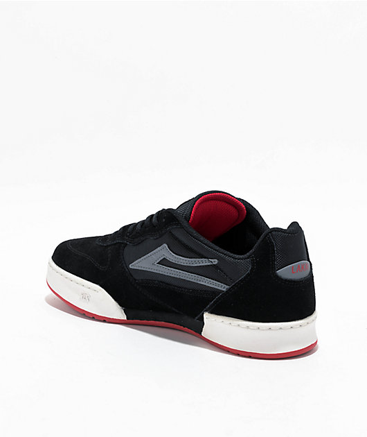 Lakai Ludlow Black & White Skate Shoes