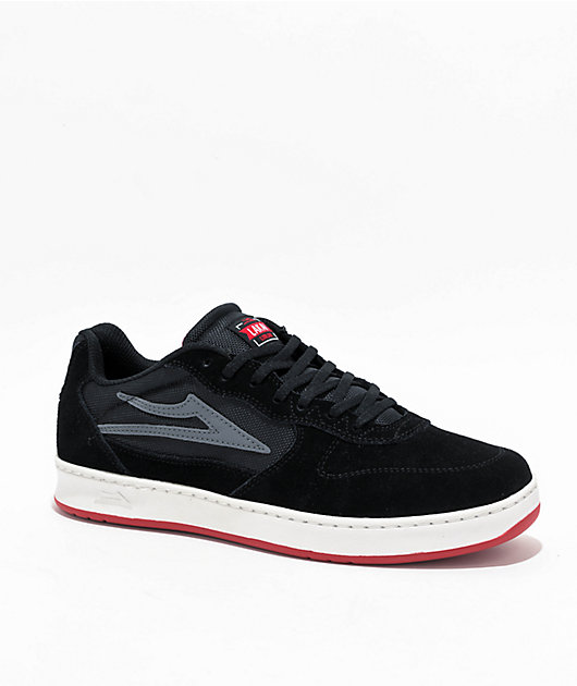 靴 Lai Lakai Ludlow Black & White Skate Shoes | Zumiez