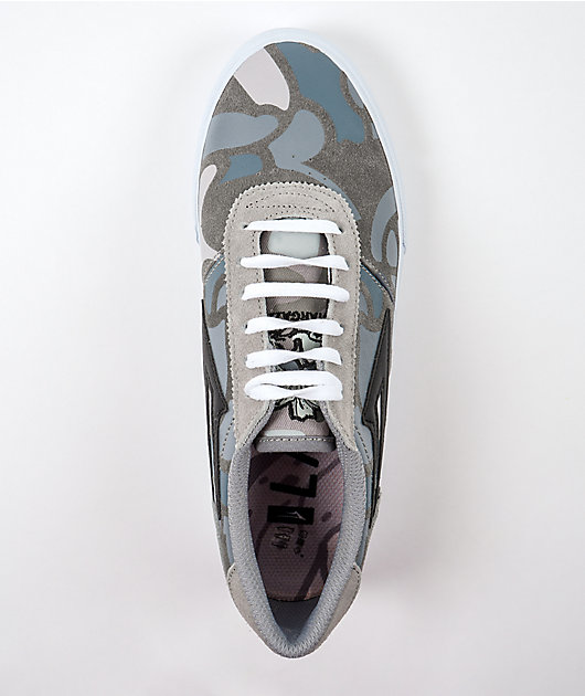 Lakai Manchester Grey & Camo Skate Shoes