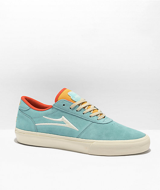 Lakai Manchester People Suede Blue Skate Shoes Zumiez