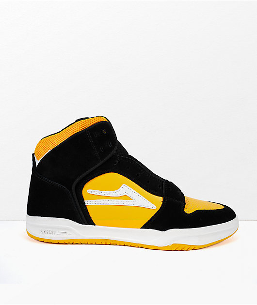 Lakai Telford Black & Yellow Shoes | Zumiez