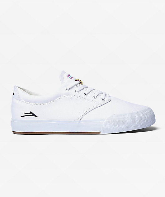 Lakai Wilkins White Canvas Skate Shoes
