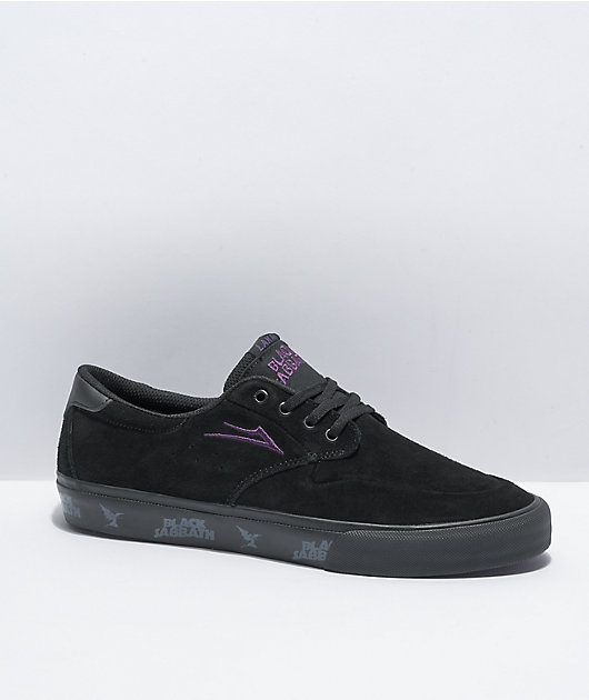 Lakai x Black Sabbath Riley III Black Suede Skate Shoes | Zumiez
