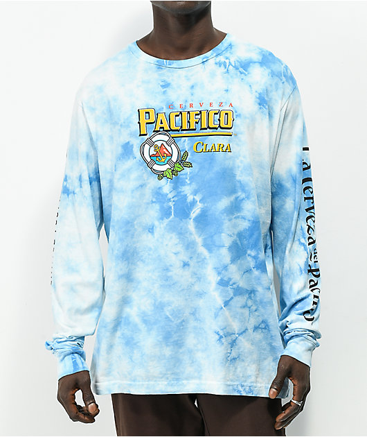 Lakai x Pacifico Cerveza Blue White Tie Dye Long Sleeve T-Shirt