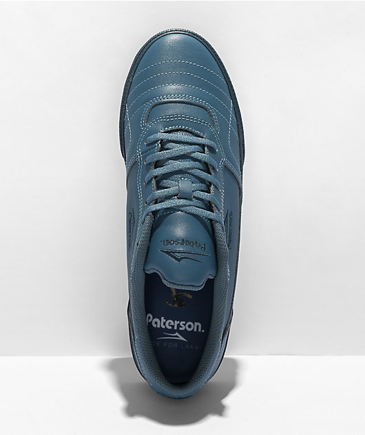 Lakai x Paterson Cambridge zapatos de skate de cuero azul