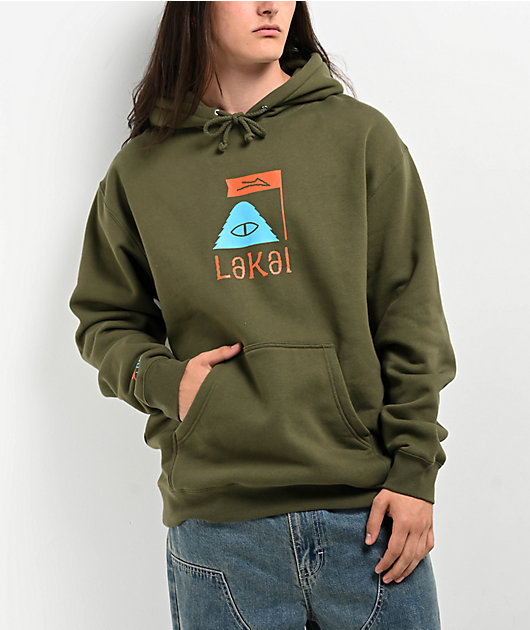 Lakai x Poler Summit Olive Hoodie | Zumiez