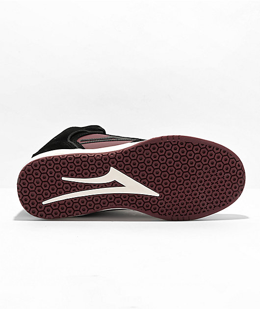 Lakai x The Pharcyde Kids Telford Black & Burgundy Suede Skate