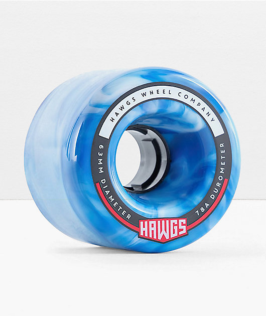 Landyachtz Fatty Hawgs 63mm 78a Sky Blue Cruiser Skateboard Wheels