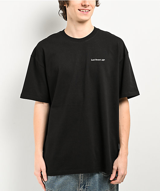 Last Resort AB - Small Atlas Contrast Stitch Tee (Black)