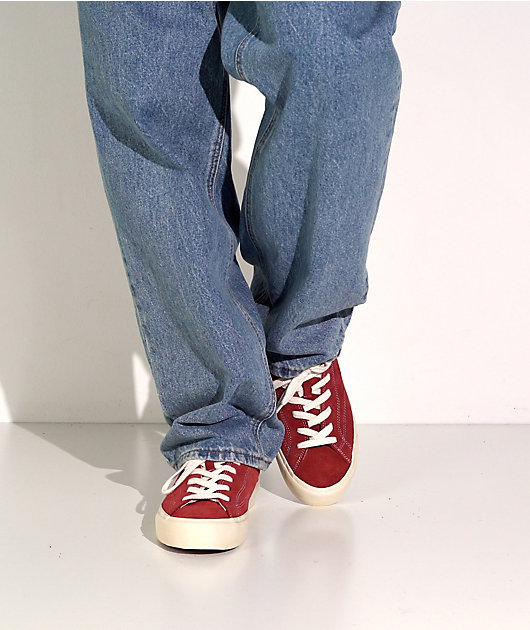 Last Resort AB VM003-LO Old Red Suede Skate Shoes | Zumiez