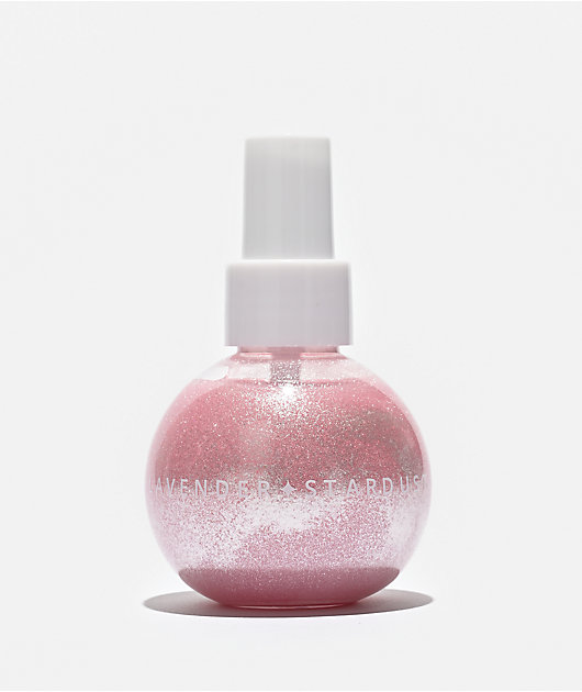 Lavender Stardust Disco Shimmer Pink Glitter Scented Body Mist