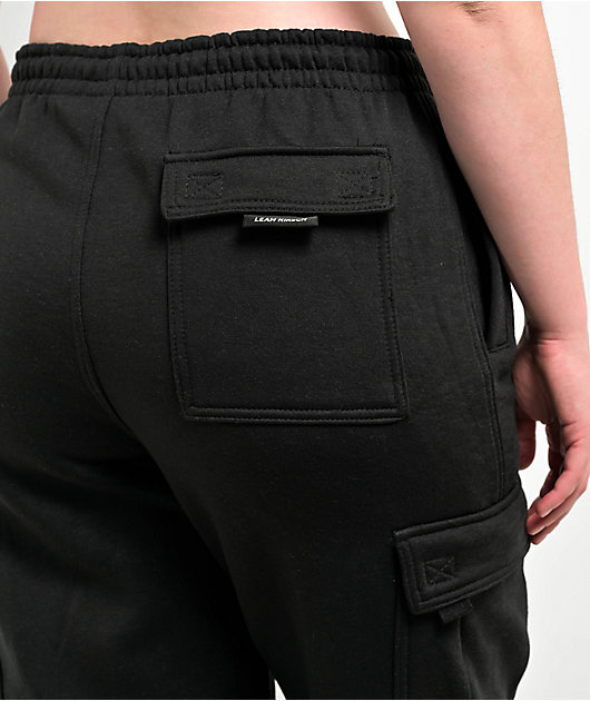 Leah Kirsch Black Cargo Sweatpants