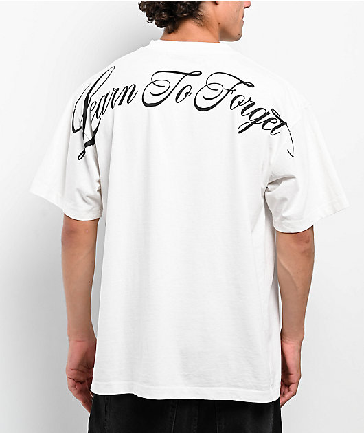 Learn To Forget Airbrush Virgin Mary White T-Shirt