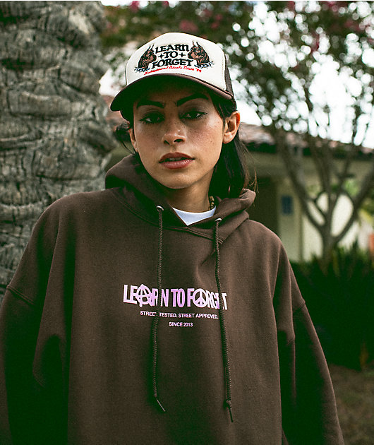 Learn To Forget Pitbull Brown Trucker Hat