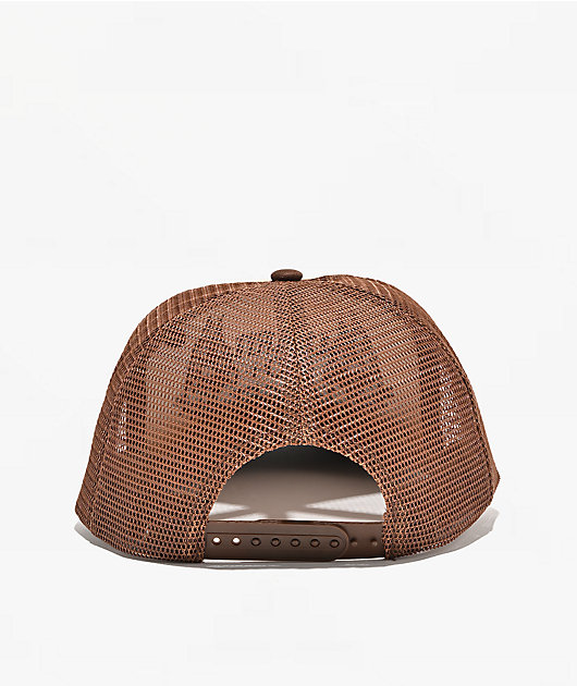 Learn To Forget Pitbulls Brown & Beige Trucker Hat