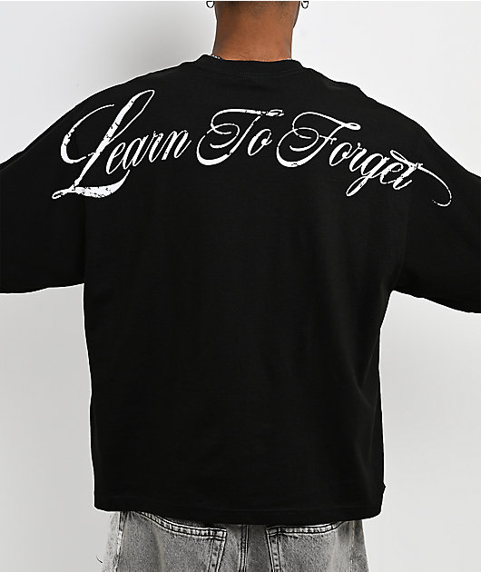 Learn To Forget Pray Black T-Shirt