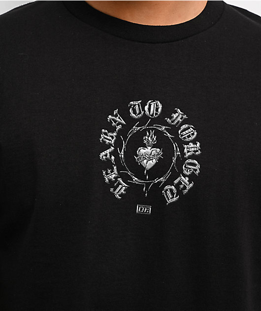 Learn To Forget Sacred Chrome Black T-Shirt