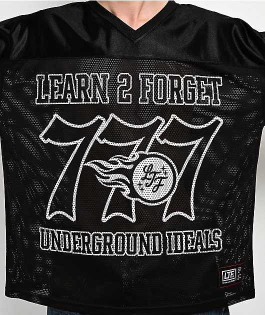 Learn To Forget Spiderweb Black Football Jersey