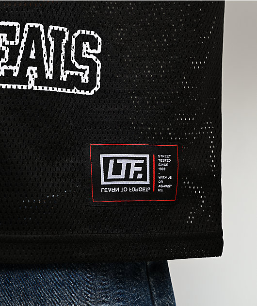 Learn To Forget Spiderweb Black Football Jersey