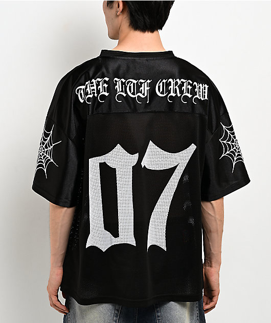 Learn To Forget Spiderweb Black Football Jersey