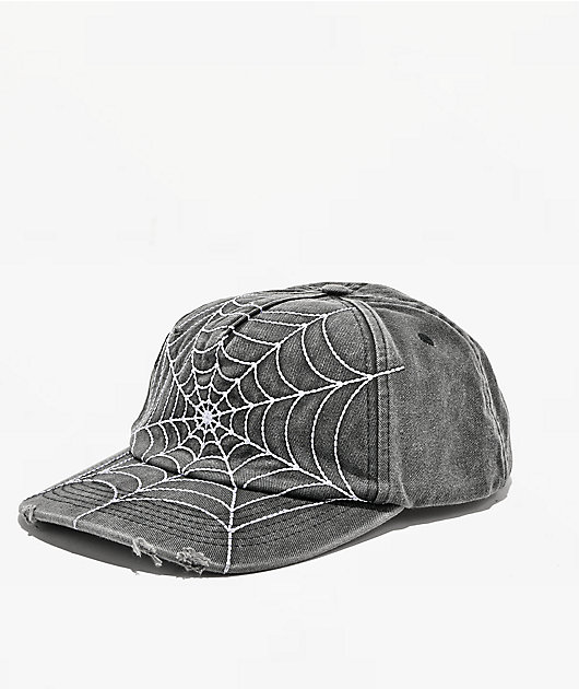 Learn To Forget Spiderweb Grey Snapback Hat