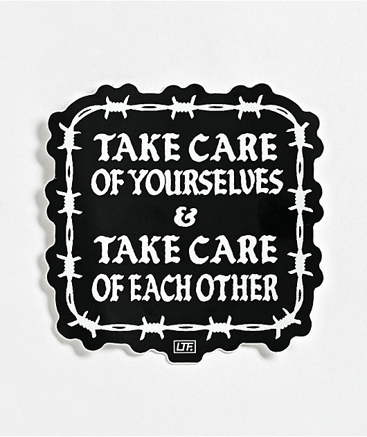 Learn To Forget x Emo Nite Take Care Sticker