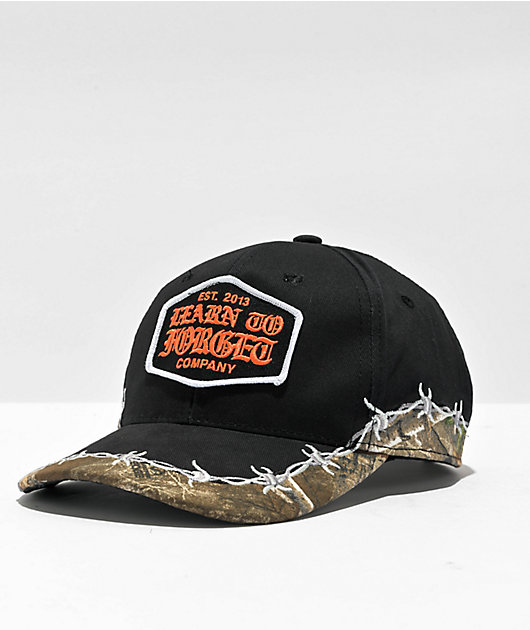 【rabbit】キャスパー1芽 Learn To Forget x Realtree Barbwire Black Strapback Hat | Zumiez
