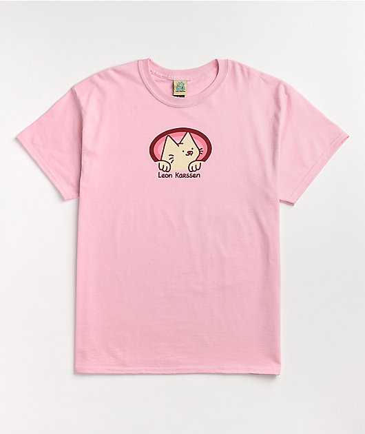 Leon Karssen Retro Logo Pink T-Shirt