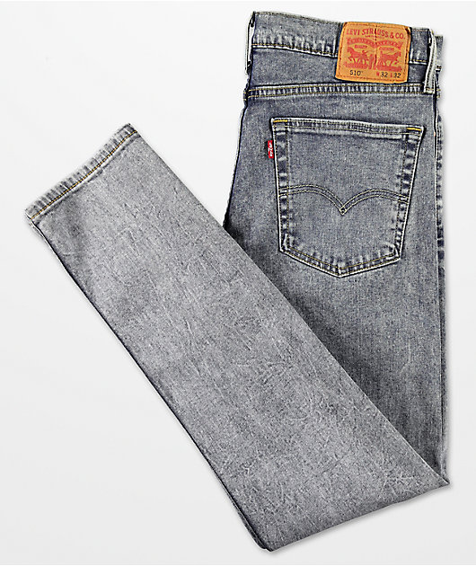 reaktion Hurtig hensynsløs Levi's 510 Dog Light Grey Acid Wash Jeans | Zumiez