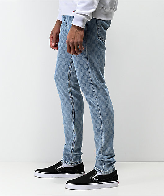 Levi's 512 Checkered Light Blue Slim Jeans