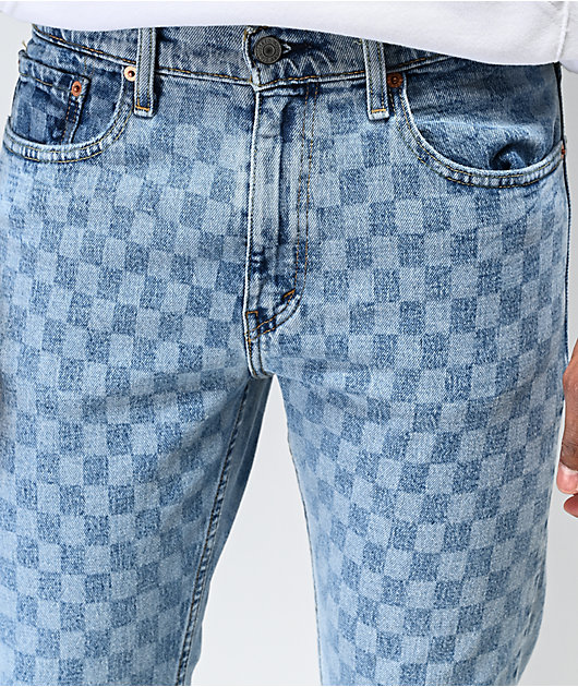 Levi's 512 Checkered Light Blue Slim Jeans