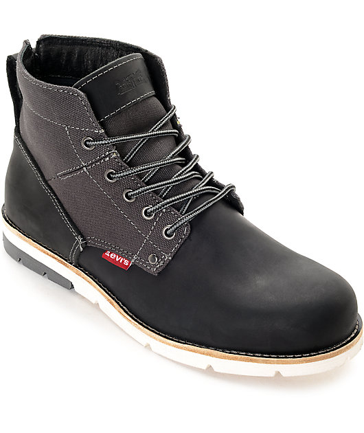 Levi's Jax Black \u0026 Charcoal Boots | Zumiez