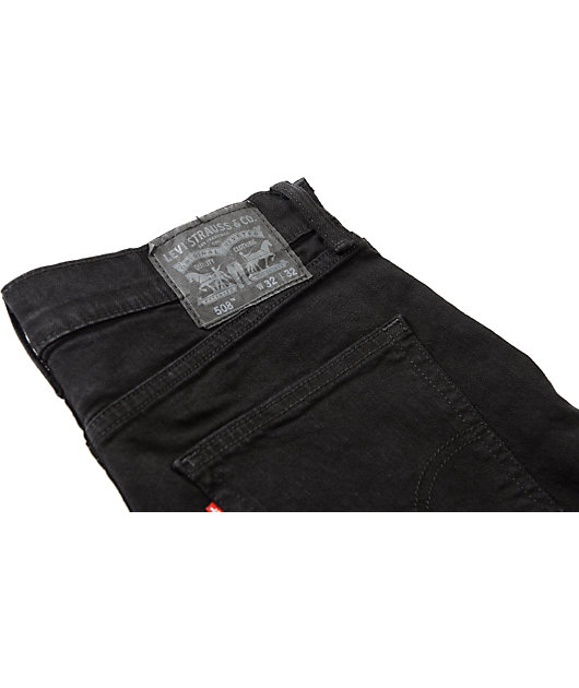 Levis 508 Black Slim Fit Jeans | Zumiez