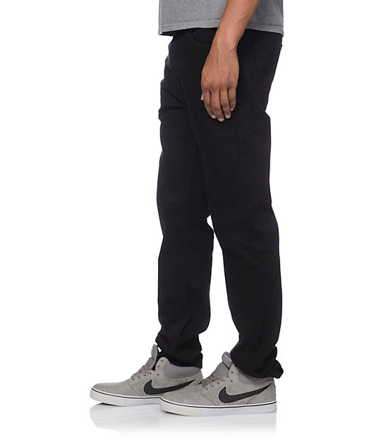 Levis 508 Black Slim Fit Jeans | Zumiez