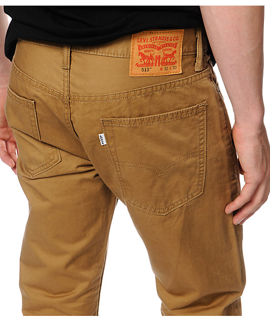 levis 513 khaki